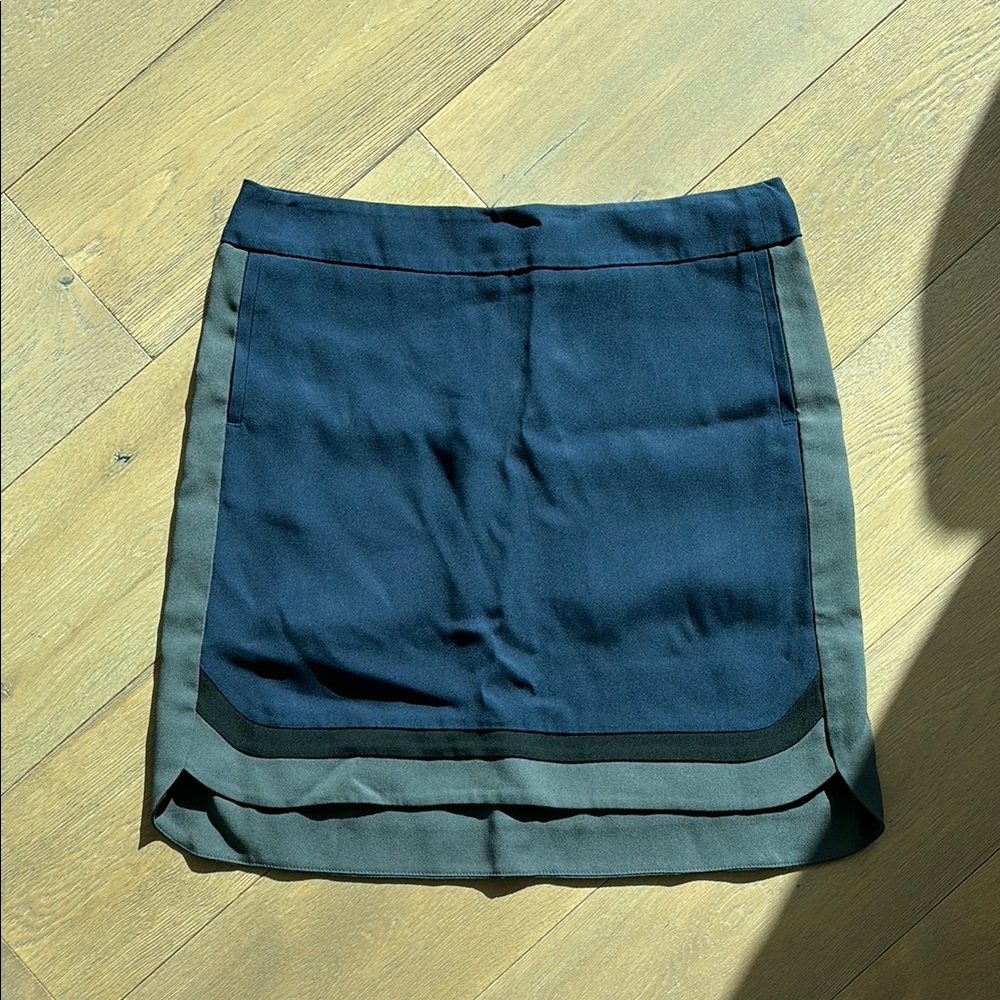 SportMax Navy Grey Pencil Skirt